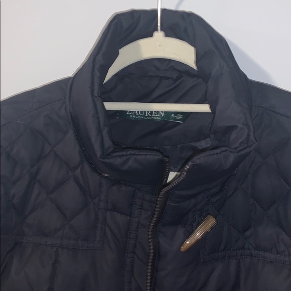Navy Blue Ralph Lauren Puffer Jacket - Picture 3 of 6
